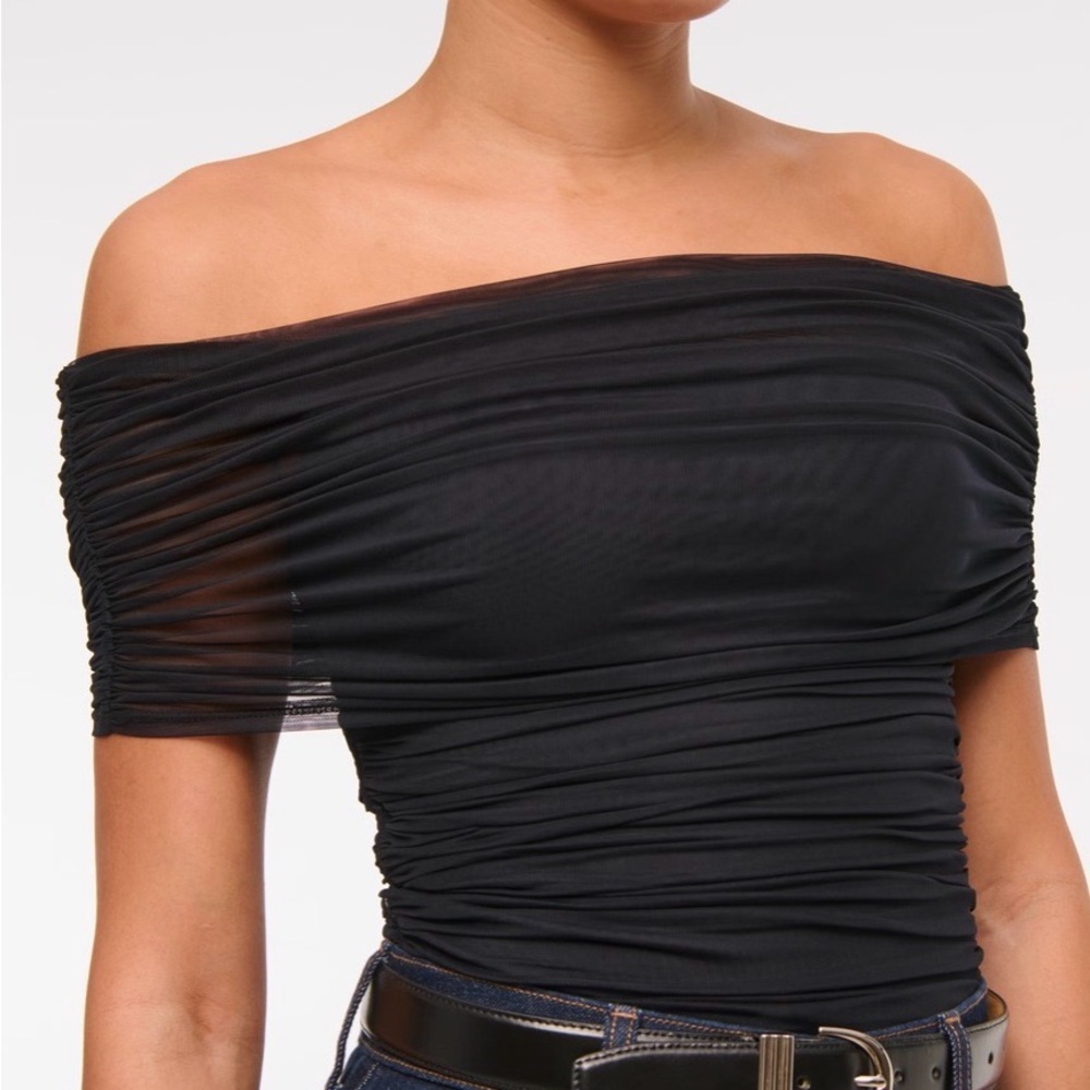 NWOT Abercrombie Mesh fold over body suit